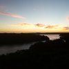Pôr do sol no encontro dos rios Mandacaru e Paraíba