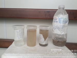 amostras de agua - rio cepilho
